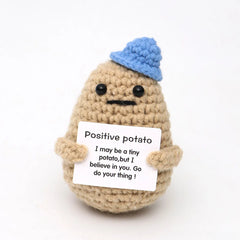 Wool Crocheted Potato Facial Expression Plush