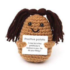 Wool Crocheted Potato Facial Expression Plush