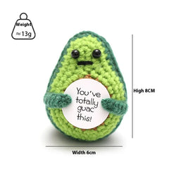 Wool Crocheted Potato Facial Expression Plush