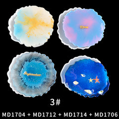 Wave Coaster Silicone Mold for DIY Resin Crafts