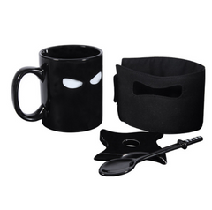 Creative Ninja Ceramic Mug with Coaster (for Coffee)