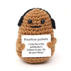 Wool Crocheted Potato Facial Expression Plush
