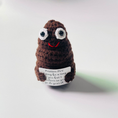Handmade Wool Crocheted Funny Expression Bag Pendant