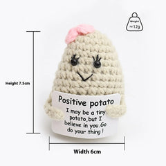 Wool Crocheted Potato Facial Expression Plush
