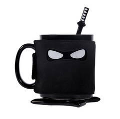 Creative Ninja Ceramic Mug with Coaster (for Coffee)