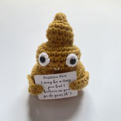 Handmade Wool Crocheted Funny Expression Bag Pendant