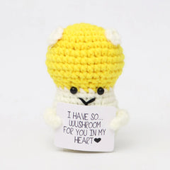 Wool Crocheted Potato Facial Expression Plush