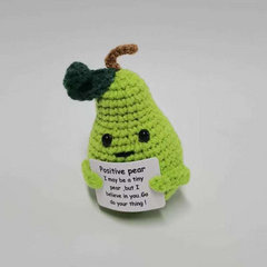 Handmade Wool Crocheted Funny Expression Bag Pendant