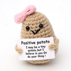 Wool Crocheted Potato Facial Expression Plush