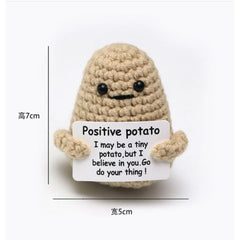 Wool Crocheted Potato Facial Expression Plush