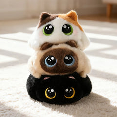 15CM Soft Cartoon Fat Cat Plush Toys Cute Animals Siamese Kitten Lovely Stuffed Doll Birthyday Xmas Gift