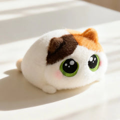15CM Soft Cartoon Fat Cat Plush Toys Cute Animals Siamese Kitten Lovely Stuffed Doll Birthyday Xmas Gift