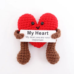 Wool Crocheted Potato Facial Expression Plush
