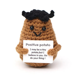 Wool Crocheted Potato Facial Expression Plush