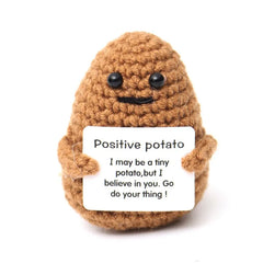 Wool Crocheted Potato Facial Expression Plush