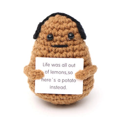 Wool Crocheted Potato Facial Expression Plush
