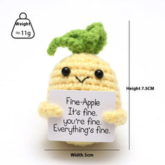 Wool Crocheted Potato Facial Expression Plush