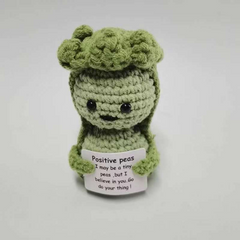 Handmade Wool Crocheted Funny Expression Bag Pendant