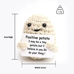 Wool Crocheted Potato Facial Expression Plush