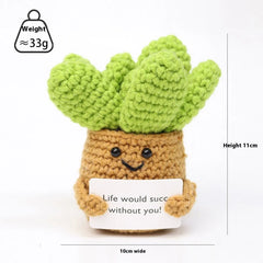 Wool Crocheted Potato Facial Expression Plush